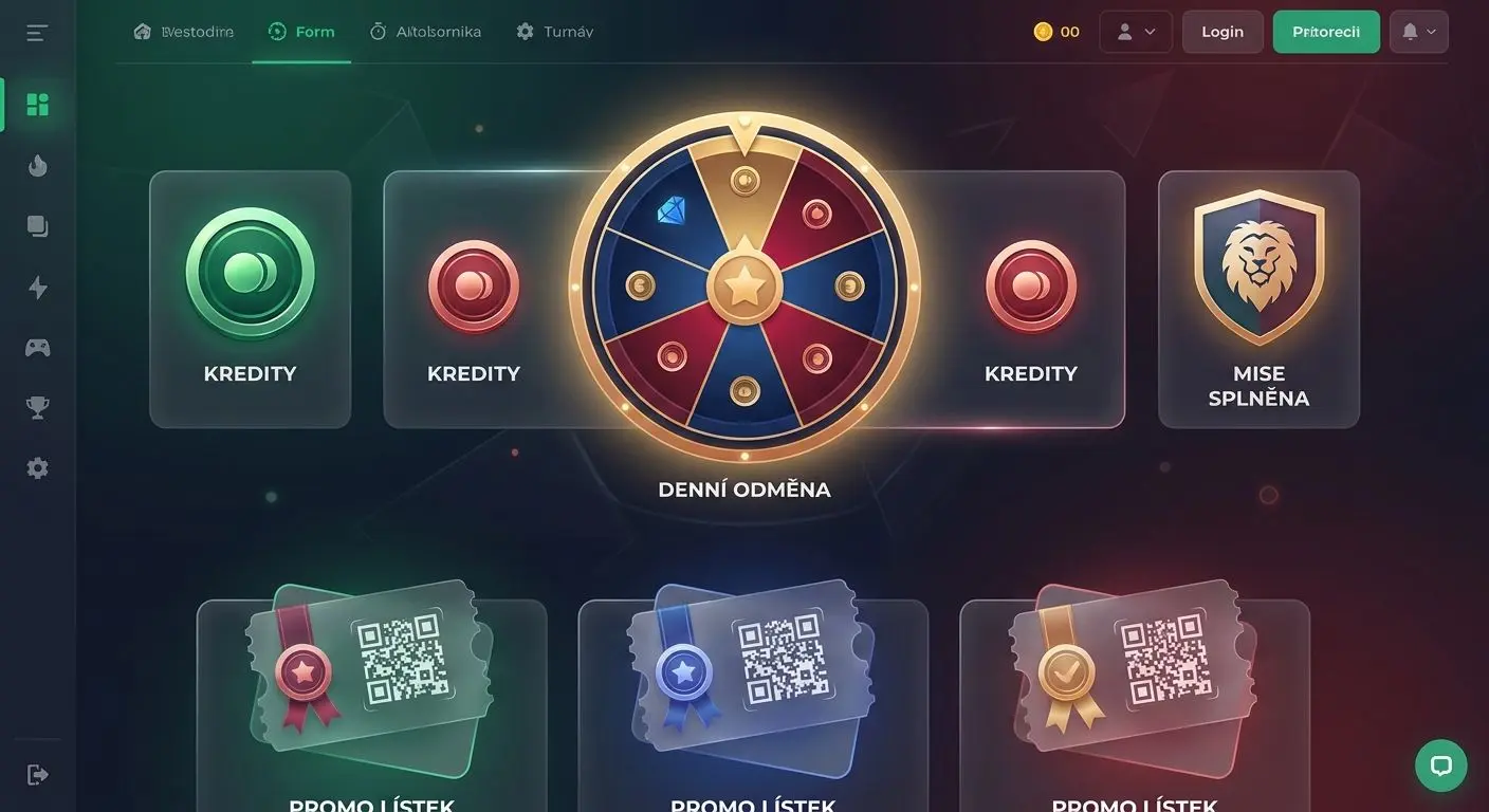 Ilustrace různých typů BetX odměn jako free spiny, kredit a promo akce